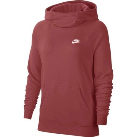 Nike Kadın NSW Essntl Flc Fnl Kapüşonlu Sweatshirt Bordo - Nike