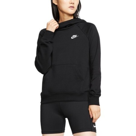 Nike Kadın NSW Essntl Flc Fnl Kapüşonlu Sweatshirt Siyah - Nike