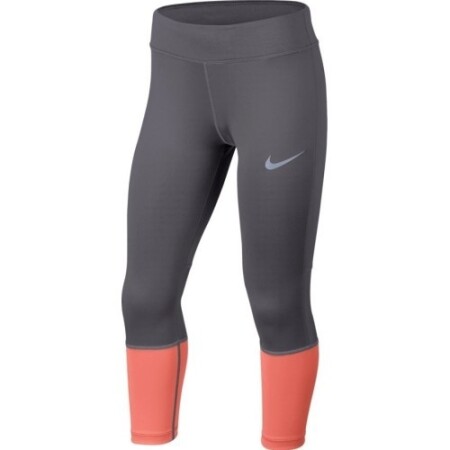 Nike Leggings für Teenager G NK Pwr Tight Crop Grau Orange - Nike