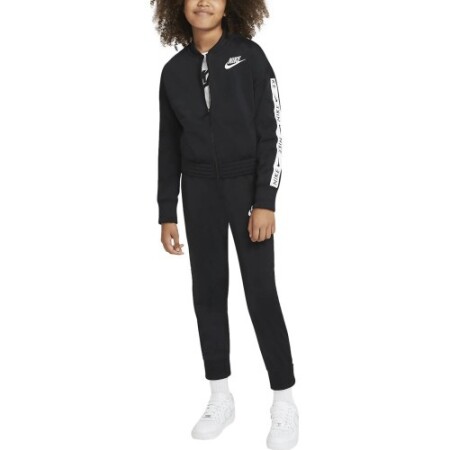 Nike Mädchen-Trainingsanzug G NSW TRK Anzug Trikot Schwarz CU8374 010 - Nike