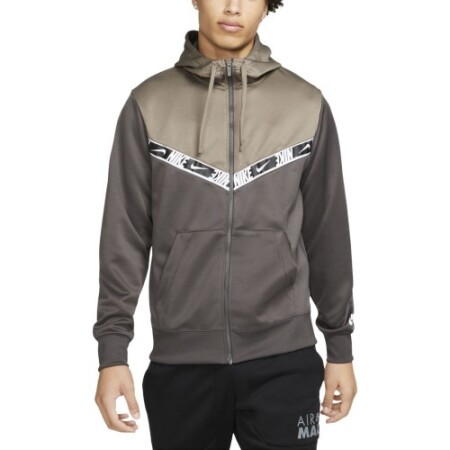 Nike Men's Nsw Repeat Pk Fz Hoodie Khaki DM4672 254 - Nike