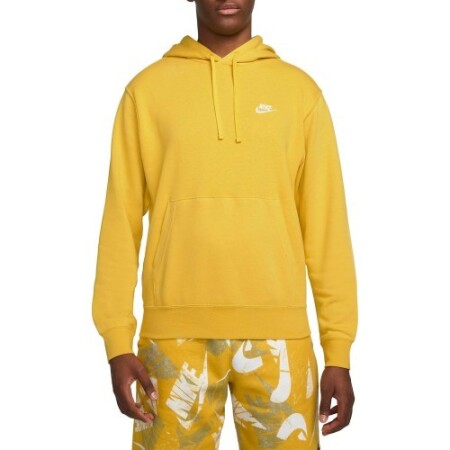 Nike Men's Sweatshirt M Nsw Club Hoodie Po Ft Yellow CZ7857 709 - Nike