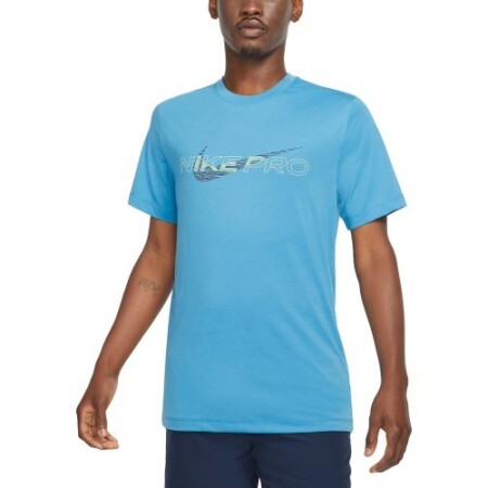 Nike Men's T-Shirt Nk Df Tee Db Nk Pro Blue - Nike