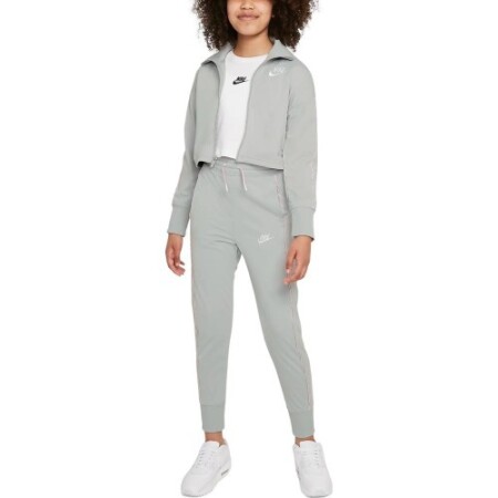 Nike Trainingsanzug Mädchen G Nsw Hw Trk Anzug Grau DD6302 077 - Nike