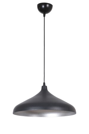 Nil Modern Design Café Küche Wohnzimmer Metall Schwarz Innen Grau Farbe Einzelner Kronleuchter NILSIVAMA01 - Fer Avize