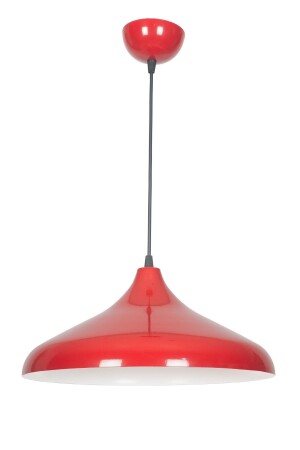Nil Modern Metal Finished Red Single Pendant Lamp Cafe - Kitchen Chandelier NILSIVAMA01 - Fer Avize