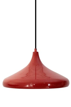 Nil Modern Metal Living Room - Kitchen - Cafe Plastered Red Single Chandelier BÜYÜKSIVAMATEKLİ1 - Modavize