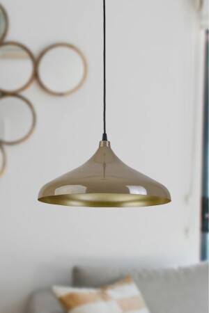 Nil Modernes Design, Wohnzimmer, Küche, Schlafzimmer, Café, Kaffee-Interieur, goldfarbener einzelner Kronleuchter - Modavize