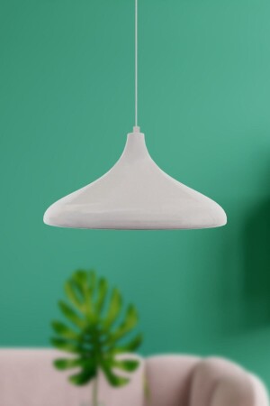 Nil Special Design Modern Bright White Living Room - Kitchen - Cafe Metal Single Pendant Lamp Chandelier - Modavize
