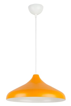 Nil Special Design Modern Decorative Cafe Kitchen Living Room Pendant Lamp with Orange Interior and White Single Chandelier BÜYÜKSIVAMATEKLİ1 - Modavize