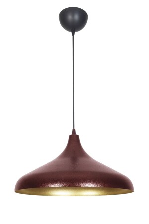 Nil Special Modern Design Claret Red Interior Gold Metal Single Cafe - Kitchen Chandelier NILSIVAMA01 - Fer Avize