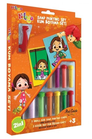 Niloya, Educational and Fun Sand Painting Set 2in1- Ds-14 educational-and-fun-sand-painting-set-dis - Red Castle