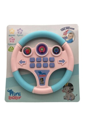 Nini Baby Direksiyon Eğitici Sesli Müzikli 21*21 Cm 8 Tuşlu Oyuncak Direksiyon - Erdem Oyuncak