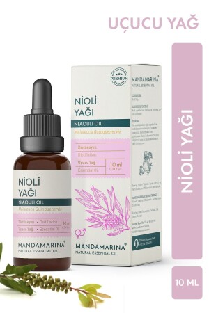 Nioli Essential Oil 10 ml Glass Dropper 100% Pure and Natural (Niaouli Essential Oil) - Mandamarina