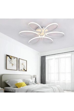 Nipul White Modern Plafonier White LED Chandelier - Elektroyou