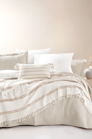 Nola Double Infinity Mitgift-Set – Beige YTSGRPIST-1607056 - Yataş