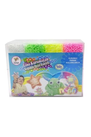 Non-drying Foam Play Dough 10 gr PVC Box 4 Pcs 152014 - Lino