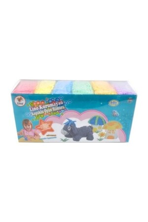 Non-drying Foam Play Dough 10 gr PVC Box of 6 - Lino