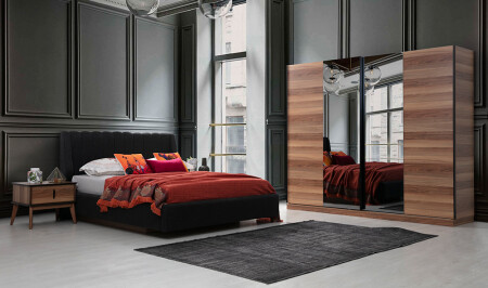 Nora Walnut Base Bedroom - Cadde Yıldız