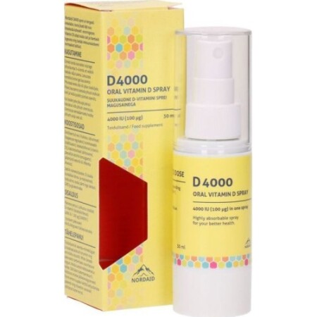 Nordaid Oral Vitamin D4000 spray 30 ml. - Nordaid