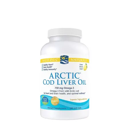 Nordic Naturals Arctic Cod Liver Oil 750 mg (180 Softgels, Lemon) - Nordic Naturals