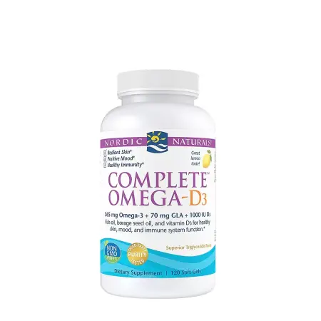 Nordic Naturals Complete Omega-D3 (120 Softgels, Lemon) - Nordic Naturals