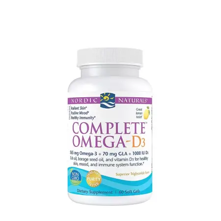Nordic Naturals Complete Omega-D3 (60 Softgels, Lemon) - Nordic Naturals