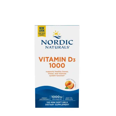Nordic Naturals Vitamin D3 1000 (120 Softgels, Orange) - Nordic Naturals
