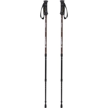 Nordic-Walking-Teleskopstöcke inSPORTline Trekking - Braun - inSPORTline