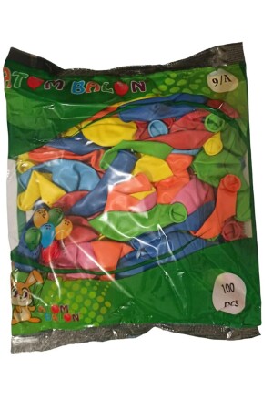 Normaler Ballon, gemischte Farbe 9/A, 100 Stück - Atom Balon
