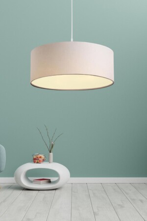 North Home Roll Design Fabric Pendant Lamp Chandelier Living Room Living Room Bedroom Large Cream Cylinder Chandelier AAGK9008 - Art&Gift