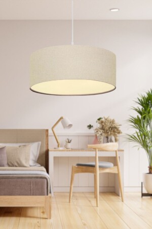 North Home Roll Design Fabric Pendant Lamp Chandelier Living Room Living Room Bedroom Large Powder Cylinder Chandelier AAGK9008 - Art&Gift
