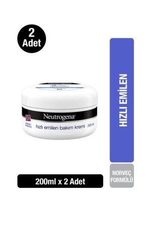 Norwegian Formula Fast Absorbing Care Cream 200 MlX 2 Pieces 35746606760752 - Neutrogena