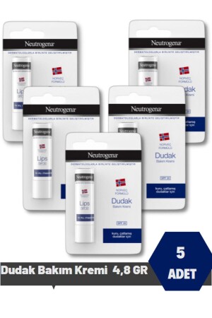 Norwegian Formula Lip Moisturizer with Sun Protection Factor (spf 20) 4.8 Gr 5 Pieces MYENCY0000302 - Neutrogena