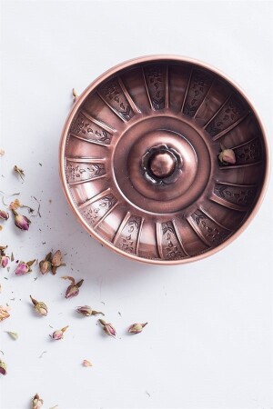 Nostalgic Ottoman Dynasty Iron Bath Bowl Copper Color 20 Cm 45619950BTS - BİTERSE
