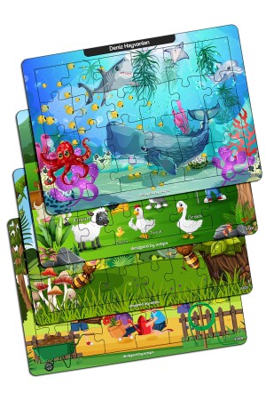 Notpa 24 Piece Educational and Tutorial Wooden Colorful Puzzle for Children Set of 4 1 - Kututr