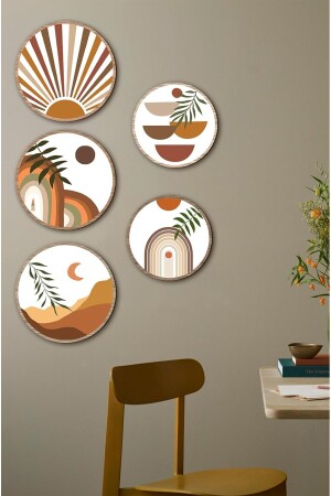 Notpa Decorated MDF 5 Piece Frame Look Table Set 5001 - Kututr