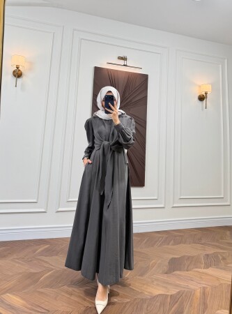 Notre Shirt Dress - Anthracite - Duendeca