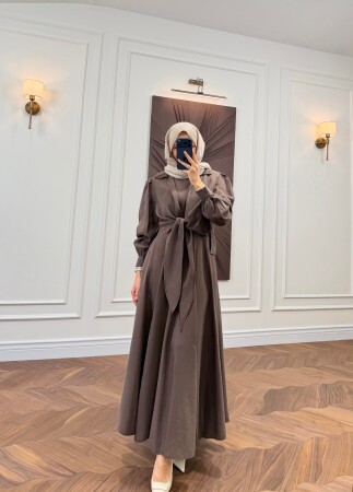 Notre Shirt Dress - Coffee - Duendeca