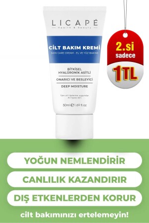 Nourishing Herbal Hyaluronic Acid - Panthenol B5 Skin Care Cream 50ml - Licape
