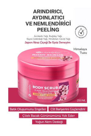 Nourishing- Purifying And Moisturizing Body Peeling Japanese Cherry Blossom 250ml (happy) - Laventin