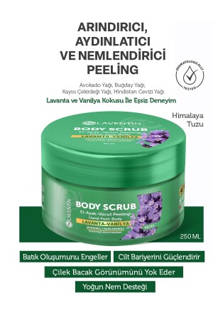 Nourishing, Purifying and Moisturizing Body Peeling Lavender - Vanilla 250ml (relax) Relax Lavender Vanilla - Laventin