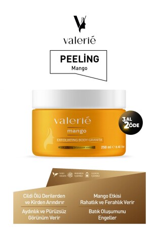 Nourishing, Purifying and Moisturizing Body Peeling Mango 250 ml Mango Peeling - Valerie