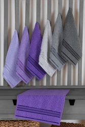 Nova 6-teiliges Küchenhandtuch-Set Grau My-0002 - FEEL