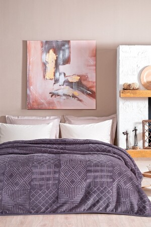 Nova Double Emboss Blanket - Ash Purple YTSGRPIST-1524080 - Yataş