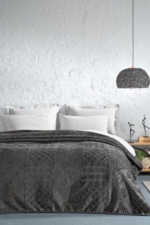 Nova Double Emboss Blanket - Gray YTSGRPIST-1524075 - Yataş