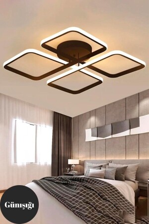 Novem Black Plafonier Ultra Super Daylight LED Chandelier novem-s-02 - Elektroyou