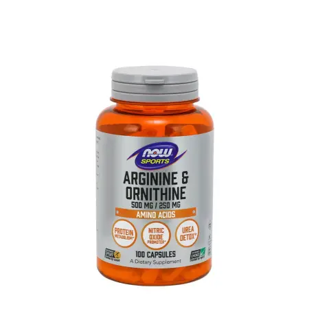 Now Foods Arginine & Ornithine 500/250mg (100 Capsules) - Now Foods