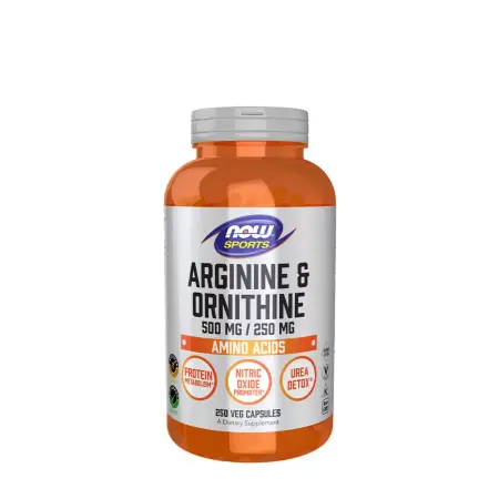 Now Foods Arginine & Ornithine 500/250mg (250 Capsules) - Now Foods