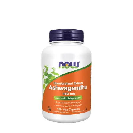 Now Foods Ashwagandha 450 mg (180 Veg Capsules) - Now Foods